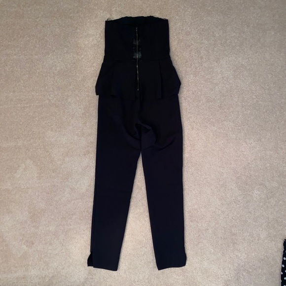 Zara black strapless jumpsuit - Picture 4 of 4